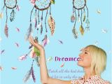 Dream Catcher Wall Mural Us $3 56 2018 Wall Stickers Lucky Dream Catcher Feathers Wall Sticker Decal Mural Art Vinyl Decals Home Decor Fashion Diy In Wall Stickers From Home