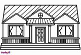 Dream House Coloring Pages How to Draw A House for Kids