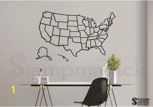 Dry Erase World Map Wall Mural United States Of America Map Outlines Wall Decal Usa