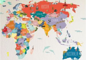 Dry Erase World Map Wall Mural Wall Decal World Map Interactive Map Wall Sticker Room Decor Map