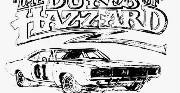 Dukes Of Hazzard General Lee Coloring Pages General Lee Coloring Page at Getcolorings