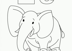 E is for Elephant Coloring Pages 8 Pics E is for Elephant Coloring Page Alphabet