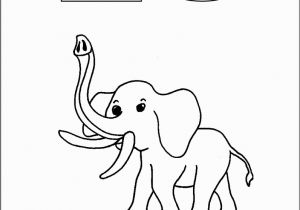 E is for Elephant Coloring Pages Download E is for Elephant Coloring Page