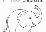 E is for Elephant Coloring Pages E is for Elephant Coloring Page 06