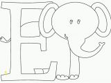 E is for Elephant Coloring Pages E is for Elephant Coloring Page Coloring