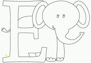 E is for Elephant Coloring Pages E is for Elephant Coloring Page Coloring