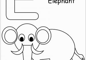 E is for Elephant Coloring Pages Letter E is for Elephant 1 Coloring Page Free Coloring
