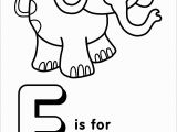 E is for Elephant Coloring Pages Letter E is for Elephant 2 Coloring Page Free Coloring