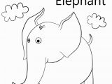 E is for Elephant Coloring Pages Letter E is for Elephant Coloring Page