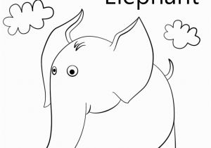 E is for Elephant Coloring Pages Letter E is for Elephant Coloring Page