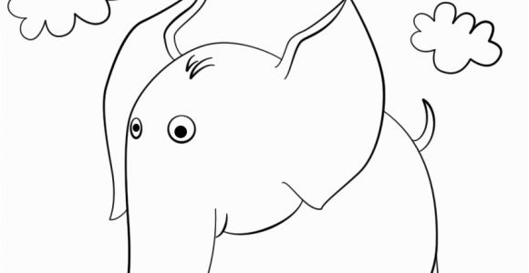 E is for Elephant Coloring Pages Letter E is for Elephant Coloring Page