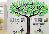 Early American Wall Murals Family Tree Wall Decals 3d Diy Frame Acrylic Wall Stickers Mural for Living Room sofa Tv Art Wall Background Lovely Tree Green