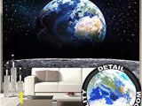 Earth From Space Wall Mural Amazon Great Art Heart island In Crystal Clear Water Wall