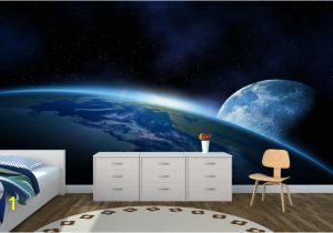 Earth From Space Wall Mural Earth and Moon Live Wallpaper Wallpapersafari