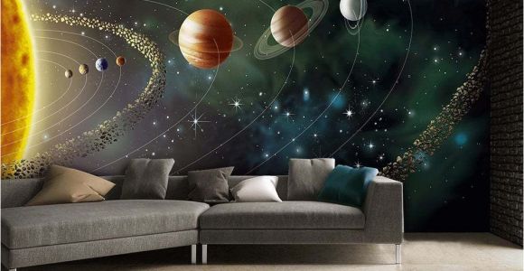 Earth From Space Wall Mural Outer Space Wall Mural Wallpaper Inn Store