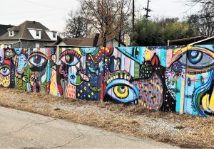 East Nashville Wall Murals Grimm Rudloff by andee Rudloff and Max Grimm Nashville