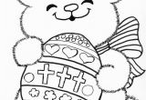 Easter Bunny Coloring Pages Printable Catholic Easter Bunny Coloring Page