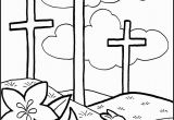 Easter Coloring Pages Printable Religious Easter Cross Coloring Page
