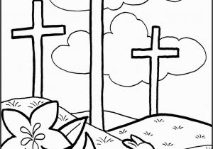 Easter Coloring Pages Printable Religious Easter Cross Coloring Page