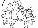 Easter Dora Coloring Pages Free Printable Dora the Explorer Coloring Pages for Kids