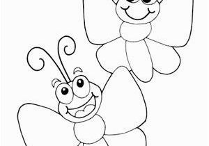 Easy Coloring Pages Cute butterfly Coloring Pages Free Printable From Cute to