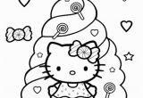 Easy Coloring Pages Of Hello Kitty Hello Kitty Coloring Pages Candy with Images