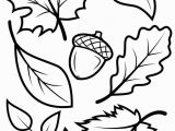 Easy Fall Coloring Pages Fall Coloring Pages for Kids Fall Leaves and Acorn Coloring