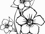 Easy Flower Coloring Pages Coloring Pages Flowers Coloring for Kids Line Coloring