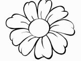 Easy Flower Coloring Pages Daisy Coloring Pages