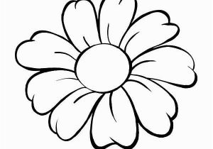 Easy Flower Coloring Pages Daisy Coloring Pages