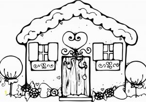 Easy Gingerbread House Coloring Pages Free Printable House Coloring Pages for Kids Coloring