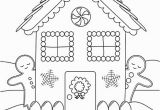 Easy Gingerbread House Coloring Pages Gingerbread Drawing at Getdrawings