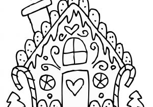 Easy Gingerbread House Coloring Pages Gingerbread Drawing at Getdrawings