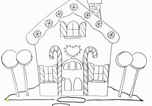 Easy Gingerbread House Coloring Pages Gingerbread Drawing at Getdrawings