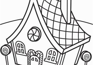 Easy Gingerbread House Coloring Pages Gingerbread Drawing at Getdrawings