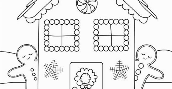 Easy Gingerbread House Coloring Pages Gingerbread Drawing at Getdrawings