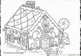 Easy Gingerbread House Coloring Pages Graffitiraw