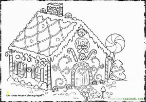 Easy Gingerbread House Coloring Pages Graffitiraw