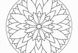 Easy Mandala Coloring Pages for Kids Simple Mandala 3
