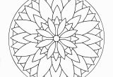 Easy Mandala Coloring Pages for Kids Simple Mandala 3