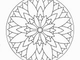 Easy Mandala Coloring Pages for Kids Simple Mandala 3