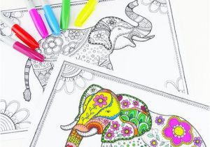 Easy Peasy and Fun Coloring Pages for Adults Free Elephant Coloring Pages for Adults