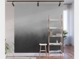 Easy Wall Mural Ideas Cover Your Blank Wall with This Trendy Foggy forest Wall Mural