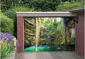 Ebay Uk Wall Murals Details About 3d Plants Cliffs Lake 6 Garage Door Murals Wall Print Wall Aj Wallpaper Uk Lemon
