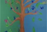 Educational Murals for Walls Family Handprint Tree Wall Mural Ideas Pinterest