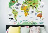 Educational Wall Murals 3 Cool World Map Decals to Kids Excited About Geography