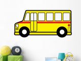 Educational Wall Murals for Schools Amazon Wallmonkeys School Bus Wall Decal Peel and Stick