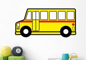 Educational Wall Murals for Schools Amazon Wallmonkeys School Bus Wall Decal Peel and Stick