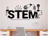 Educational Wall Murals Stem Wall Decal Vinyl Sticker Science Technology Art Design School