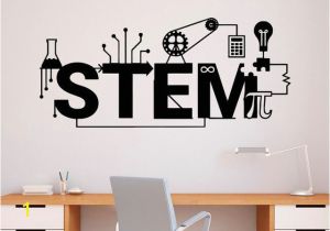 Educational Wall Murals Stem Wall Decal Vinyl Sticker Science Technology Art Design School